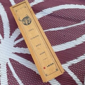 Leica Ultravid Rifle Scope Wooden Box Only 4.5-I4x 42mm f 40604